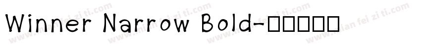 Winner Narrow Bold字体转换